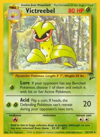 Victreebel #32 · Base Set 2 Pokémon card