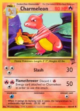 Charmeleon · Base Set 2 Pokémon card