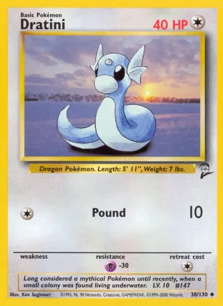 Dratini #38 · Base Set 2 Pokémon card