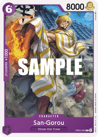 San-Gorou #OP05-065 · Awakening of the New Era: 1st Anniversary Tournament Cards One Piece card