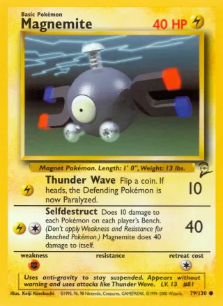 Magnemite #79 · Base Set 2 Pokémon card