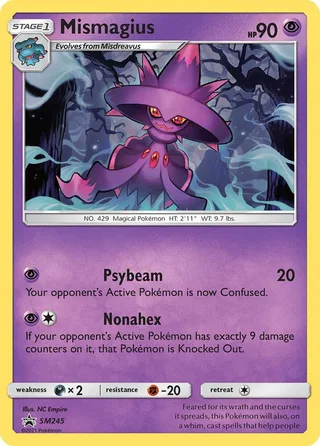 Mismagius #SM245 · SM Black Star Promos Pokémon card