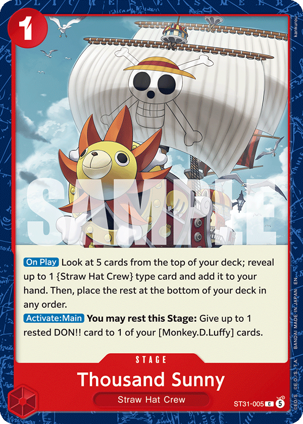 Thousand Sunny full card art