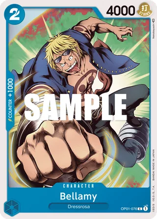 Bellamy #OP01-076 · Romance Dawn One Piece card