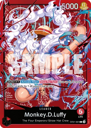 Monkey.D.Luffy (Luffy Deck) #ST21-001-luffy-deck · Learn Together Deck Set One Piece card