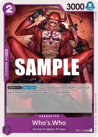 Who's.Who #OP01-109 · Romance Dawn One Piece card