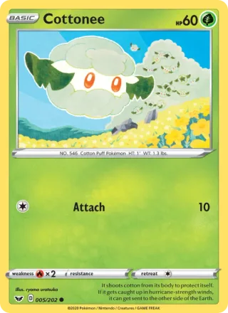 Cottonee #5 · Sword & Shield Pokémon card