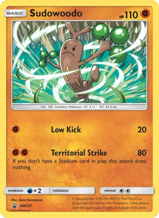 Sudowoodo #SM207 · SM Black Star Promos Pokémon card