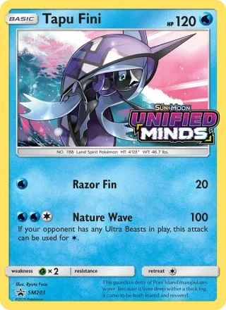Tapu Fini #SM203 · SM Black Star Promos Pokémon card