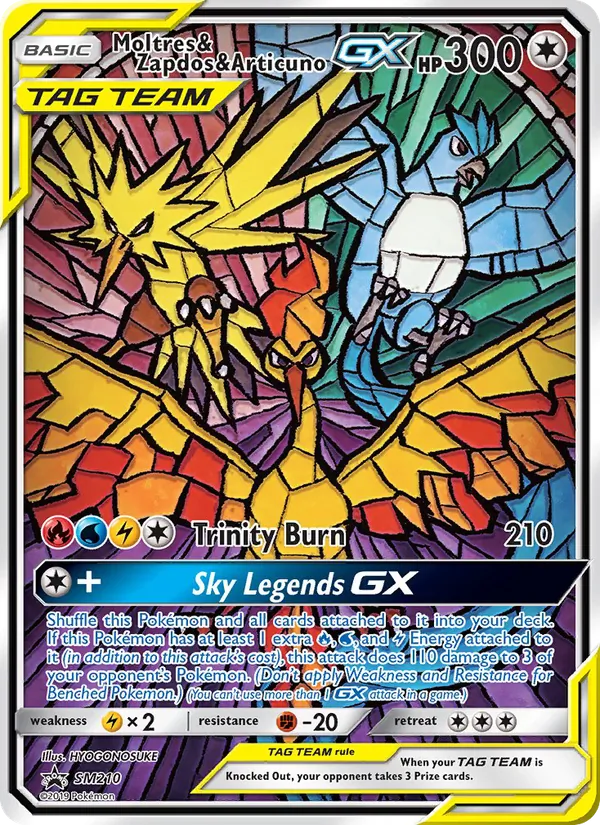 Moltres & Zapdos & Articuno GX full card art