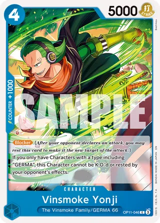 Vinsmoke Yonji #OP11-046 · A Fist of Divine Speed Release Event Cards One Piece card