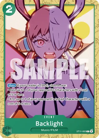 Backlight (Judge Pack Vol. 5) #ST11-003-judge-pack-vol-5 · One Piece Promotion Cards One Piece card