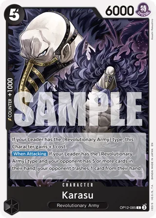 Karasu #OP12-085 · Legacy of the Master One Piece card
