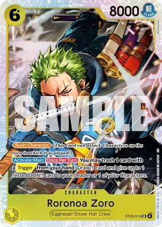 Roronoa Zoro #ST29-014 · ST-29: Starter Deck 29 Egghead One Piece card