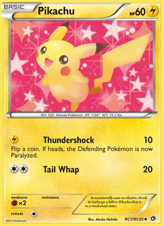 Pikachu #RC7 · Legendary Treasures Pokémon card