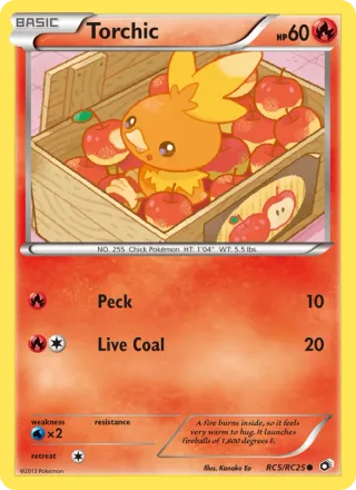 Torchic #RC5 · Legendary Treasures Pokémon card