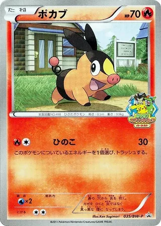 Tepig #035 · BW-P Promotional cards Pokémon Japan card