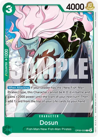 Dosun #OP06-030 · Wings of the Captain Pre-Release Cards One Piece card