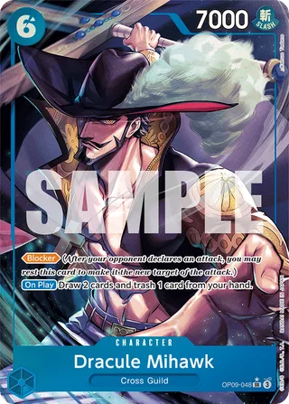 Dracule Mihawk (Parallel) #OP09-048-parallel · Emperors in the New World One Piece card