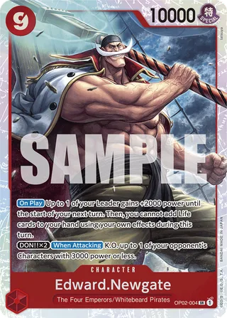 Edward.Newgate (Championship 2023) #OP02-004-championship-2023 · One Piece Promotion Cards One Piece card