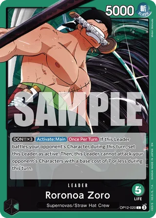 Roronoa Zoro #OP12-020 · Legacy of the Master One Piece card