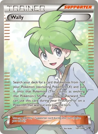 Wally #107 · Roaring Skies Pokémon card