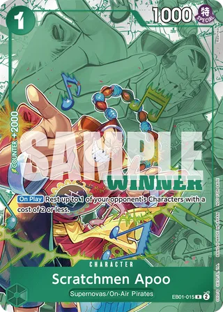 Scratchmen Apoo (Winner Pack 2025 Vol. 2) #EB01-015-winner-pack-2025-vol-2 · One Piece Promotion Cards One Piece card