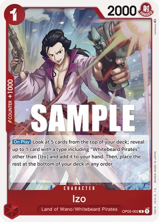 Izo #OP03-003 · ST-15: Starter Deck 15 RED Edward.Newgate One Piece card