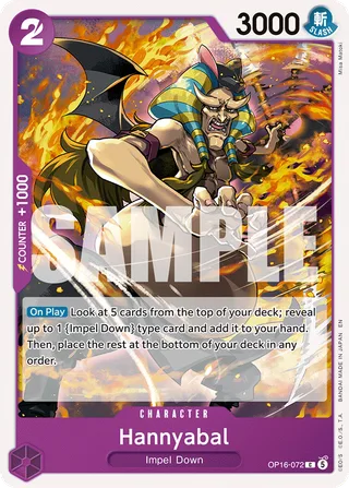 Hannyabal #OP16-072 · The Time of Battle Release Event Cards One Piece card