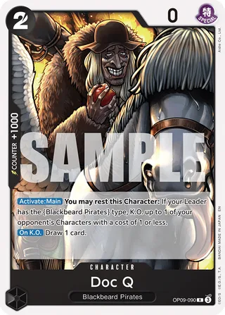 Doc Q (Reprint) #OP09-090-reprint · ST-27: Starter Deck 27 BLACK Marshall.D.Teach One Piece card