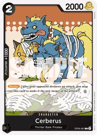Cerberus #OP06-087 · Wings of the Captain Pre-Release Cards One Piece card