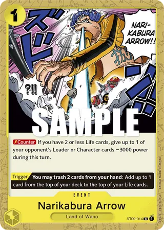 Narikabura Arrow #ST09-014 · ST-09: Starter Deck 9 Yamato One Piece card