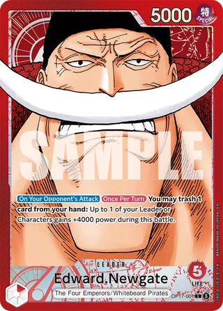 Edward.Newgate (Alternate Art) #OP17-001-alternate-art · The World's Strongest Warriors One Piece card