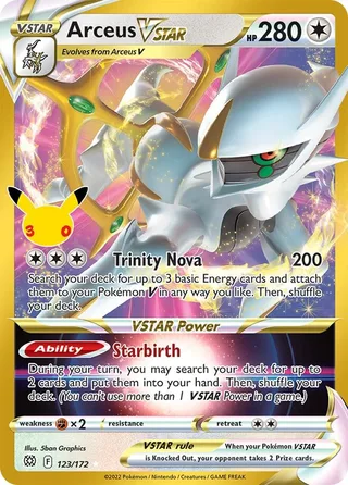 Arceus VSTAR #027 · 30th Classic Collection Pokémon card