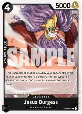 Jesus Burgess (Reprint) #OP09-086-reprint · Premium Booster -The Best- Vol. 2 One Piece card