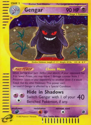 Gengar #13 · Expedition Base Set Pokémon card