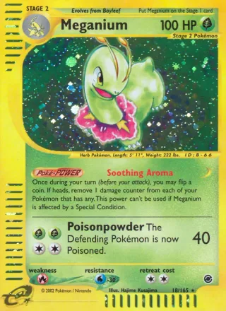 Meganium #18 · Expedition Base Set Pokémon card