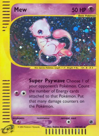 Mew #19 · Expedition Base Set Pokémon card