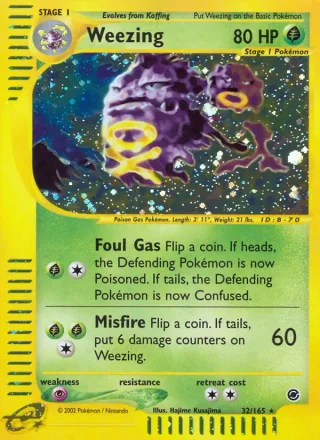 Weezing #32 · Expedition Base Set Pokémon card
