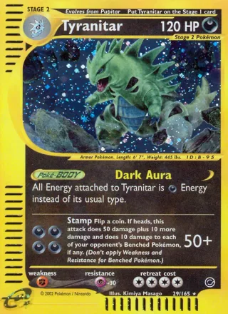 Tyranitar #29 · Expedition Base Set Pokémon card