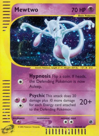 Mewtwo #20 · Expedition Base Set Pokémon card