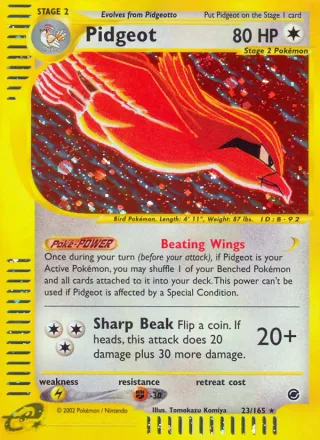 Pidgeot #23 · Expedition Base Set Pokémon card