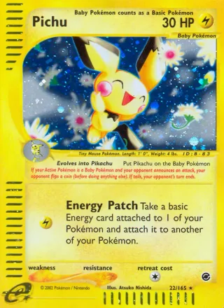 Pichu #22 · Expedition Base Set Pokémon card