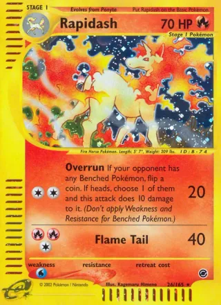 Rapidash #26 · Expedition Base Set Pokémon card