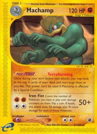 Machamp #51 · Expedition Base Set Pokémon card