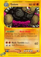 Golem · Expedition Base Set Pokémon card
