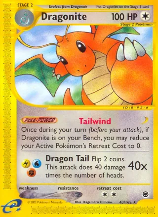 Dragonite #43 · Expedition Base Set Pokémon card