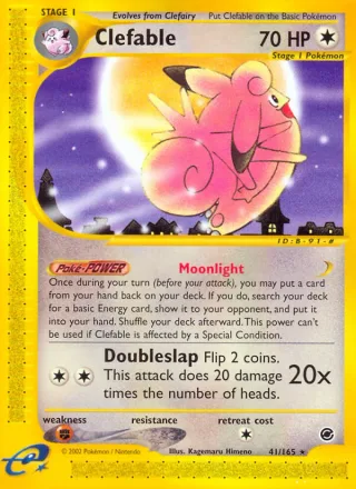Clefable #41 · Expedition Base Set Pokémon card
