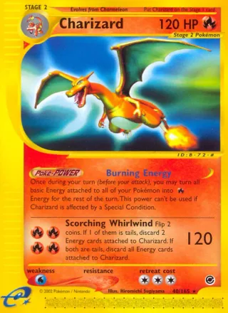 Charizard #40 · Expedition Base Set Pokémon card