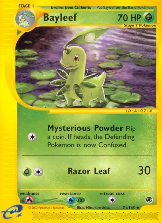 Bayleef #71 · Expedition Base Set Pokémon card